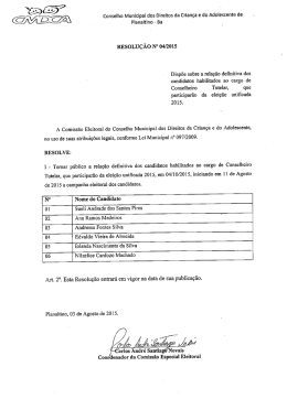 Resolu&ccedil;&atilde;o n&ordm; 04/2015