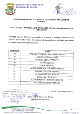 EDITAL 05 2015 RELAÇÃO DEFINITIVA