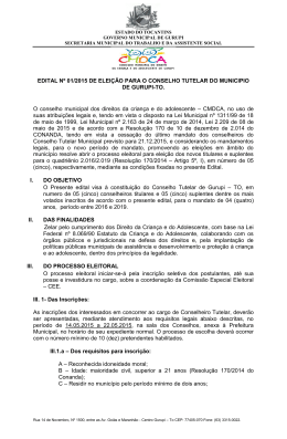 Edital 01/2015 - Prefeitura de Gurupi
