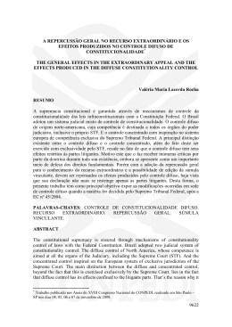 9622 a repercuss&atilde;o geral no recurso extraordin&aacute;rio