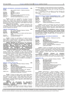emb.decl. nos emb.decl. no recurso extraordin&aacute;rio