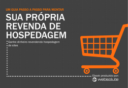 SUA PRÓPRIA REVENDA DE HOSPEDAGEM