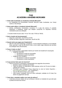 FAQ ACADEMIA ANHEMBI MORUMBI