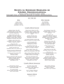 Revista da Sociedade Brasileira de Cirurgia Cr Cirurgia
