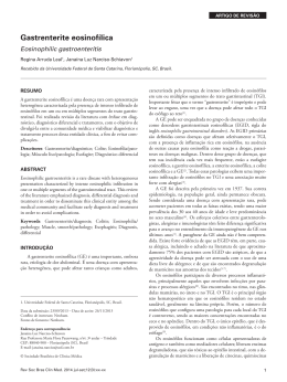 Gastroenterite eosinofílica - Universidade Federal de Santa Catarina