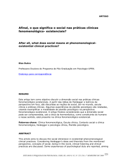 Afinal, o que significa o social nas pr&aacute;ticas cl&iacute;nicas