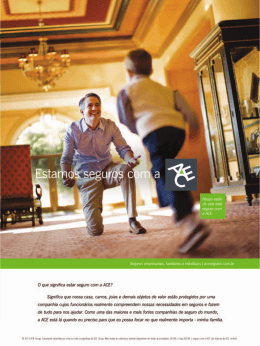 D que signiﬁca estar seguro com a ACE?