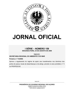 JORNAL OFICIAL - Governo dos Açores