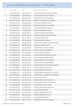 C&acirc;mpus Macei&oacute; - Lista de candidatos convocados