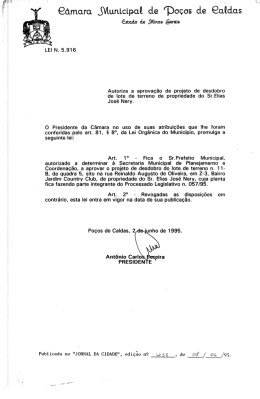 Qàmctrct Municipal de rDoços de Qaldcts