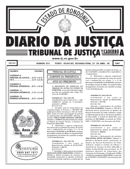 23 - Tribunal de Justiça de Rondônia