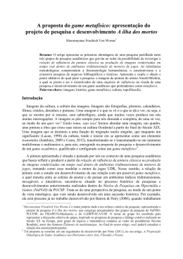 A proposta do game metaf&iacute;sico: apresenta&ccedil;&atilde;o do