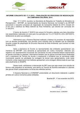 Informe Conjunto Ascema Nacional e Condsef 17_11_15 - asibama-df
