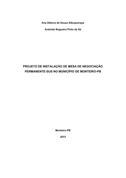 projeto de instala&ccedil;&atilde;o de mesa de negocia&ccedil;&atilde;o permanente
