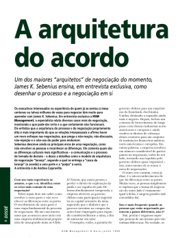 Arquitetura de um Acordo