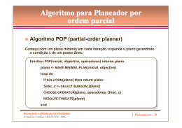 Algoritmo para Planeador por ordem parcial