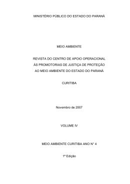 Revista Centro de Apoio do Meio Ambiente Edi&ccedil;&atilde;o n&ordm; 4