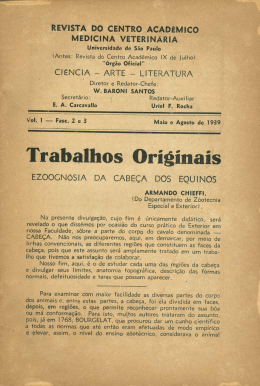 Armando Chieffi &ndash; Ezoogn&oacute;sia da cabe&ccedil;a dos equinos