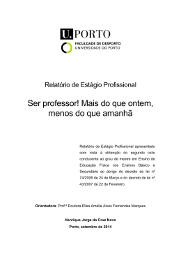 Ser professor! Mais do que ontem, menos do que amanh&atilde;