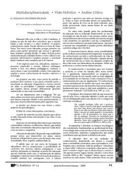 4.7.1 Inovações e mudanças na escola