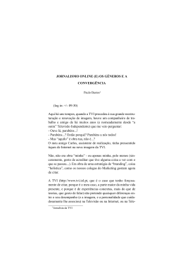 (e) Os G&eacute;neros e a Converg&ecirc;ncia