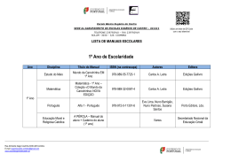 1&ordm; Ano de Escolaridade - Escola Eug&eacute;nio de Castro