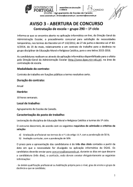 PORTUGAL Em - Agrupamento de Escolas de Canedo