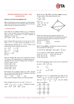Revisão Matemática ITA/IME 2012