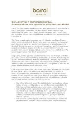 Diana Chaves embaixadora Barral