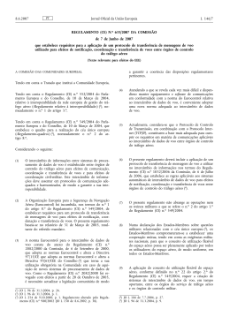 REGULAMENTO (CE) N.o 633/2007 DA COMISSÃO de 7 de Junho