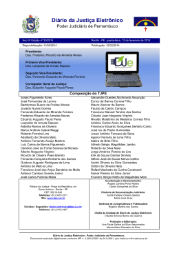 Di&aacute;rio da Justi&ccedil;a Eletr&ocirc;nico - TJPE