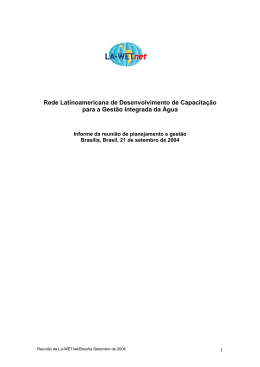 Rede Latinoamericana de Desenvolvimento de Capacitação