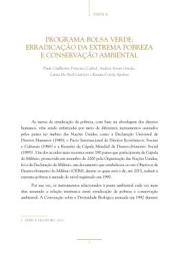 programa bolsa verde - MINIST&Eacute;RIO DO Desenvolvimento Social e