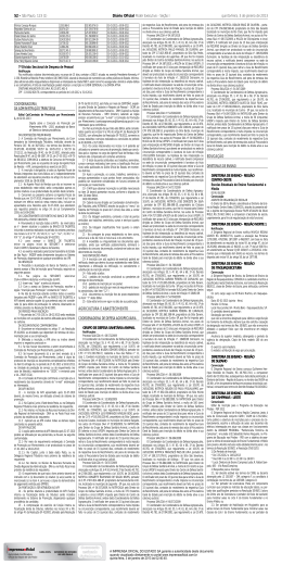 EDUCA&Ccedil;&Atilde;O AGRICULTURA E ABASTECIMENTO