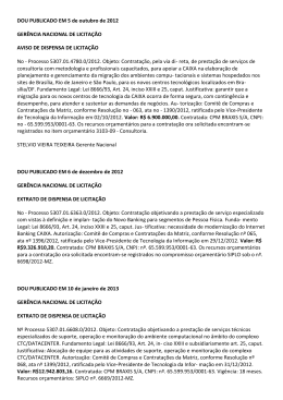 DOU PUBLICADO EM 5 de outubro de 2012 GER&Ecirc;NCIA