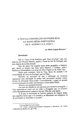 O Tejo na constru&ccedil;&atilde;o do poder real na Idade M&eacute;dia Portuguesa