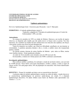 EXERC 7 Vigil&acirc;ncia epidemiol&oacute;gica