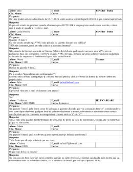 Aluno: Eldo C&oacute;d. Aluno: E_mail: Curso: Salvador