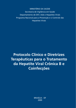 Protocolo Cl&iacute;nico e Diretrizes Terap&ecirc;uticas para o Tratamento da