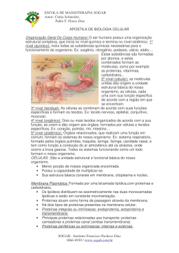 APOSTILA DE BIOLOGIA CELULAR