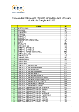Leil&atilde;o de Energia A-3-2008