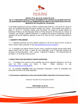 Edital n&ordm; 9 - Gabarito Preliminar