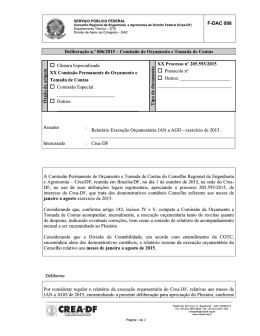 Delibera&ccedil;&atilde;o n.&ordm; 006-2015 - Crea-DF