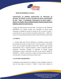 TERMO DE REFERÊNCIA Nº 012/2013