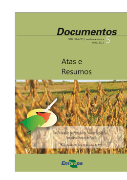 xxxix reuni&atilde;o de pesquisa de soja da regi&atilde;o sul - Ainfo