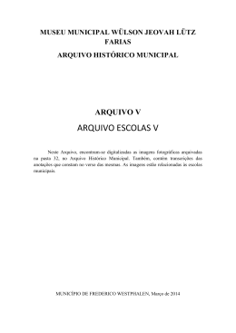 Escolas Municiapais V - Munic&iacute;pio de Frederico Westphalen