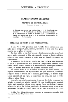 Processo Classificacao de acoes Por
