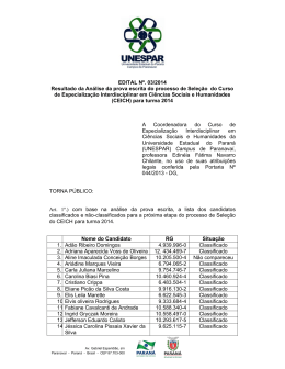 edital n&deg; 03-2014 resultado