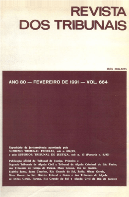 REVISTA DOS TRIBUNAIS