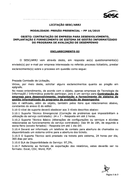 PP 16.2015 - Desenvolvimento e Implantação do Programa